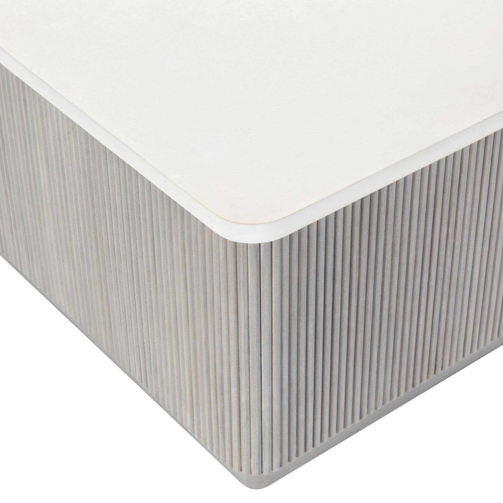 Colonnade Faux Stone/Gmelina Cocktail Table - Ornate Home