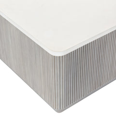 Colonnade Faux Stone/Gmelina Cocktail Table - Ornate Home