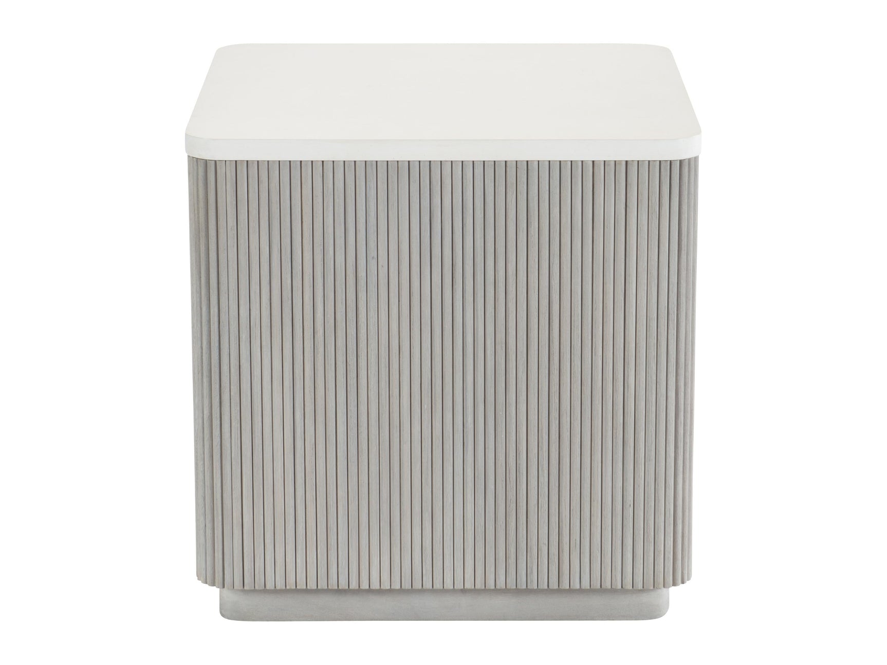 Colonnade Faux Stone/Gmelina Side Table - Ornate Home