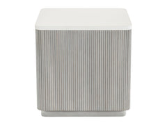 Colonnade Faux Stone/Gmelina Side Table - Ornate Home