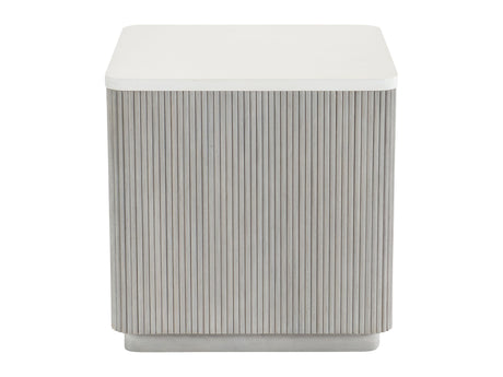 Colonnade Faux Stone/Gmelina Side Table - Ornate Home