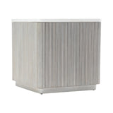 Colonnade Faux Stone/Gmelina Side Table - Ornate Home