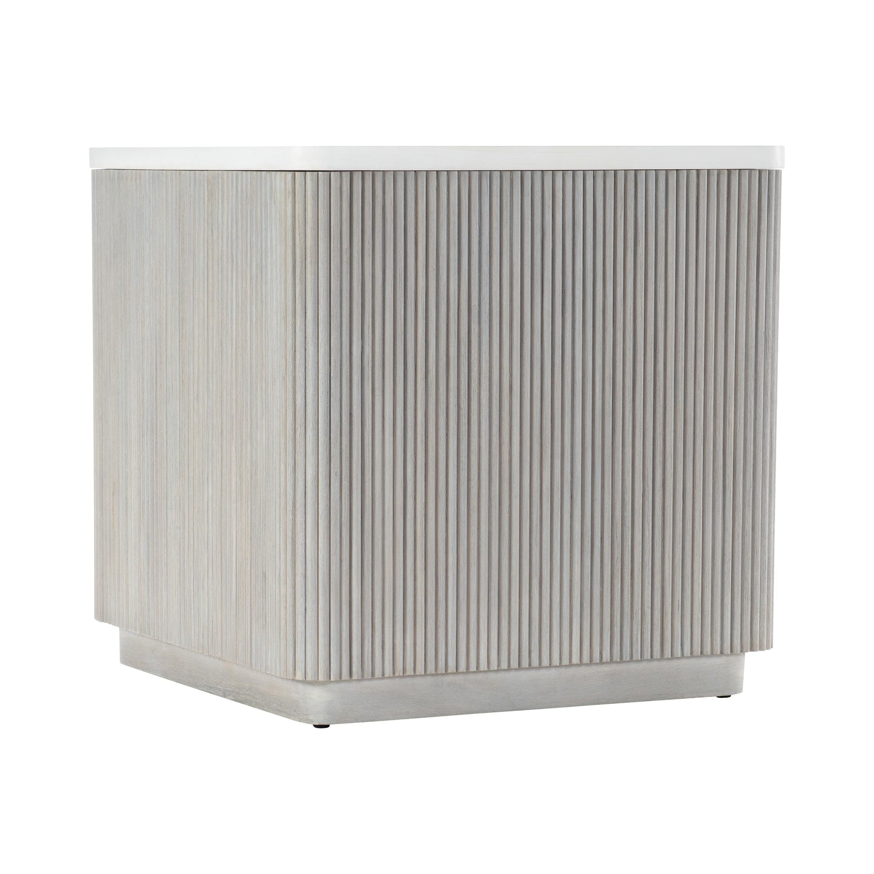 Colonnade Faux Stone/Gmelina Side Table - Ornate Home