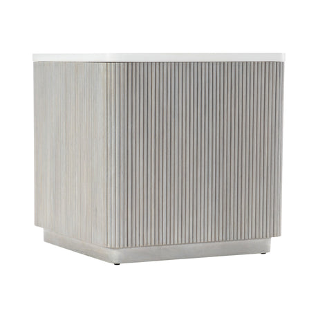 Colonnade Faux Stone/Gmelina Side Table - Ornate Home