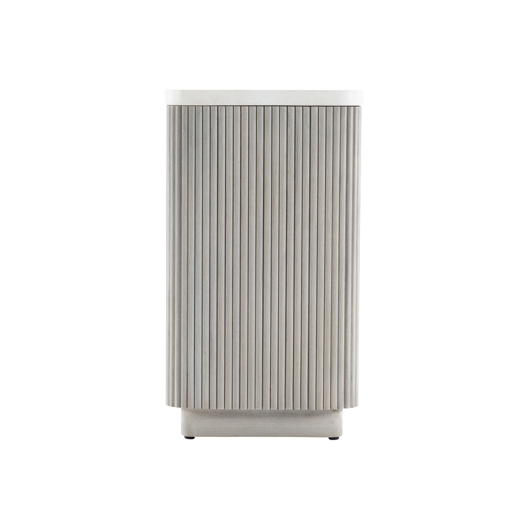 Colonnade Faux Stone/Gmelina Wood Accent Table - Ornate Home