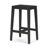 Colony Black-Brown Solid Wood Counter Stool - Ornate Home