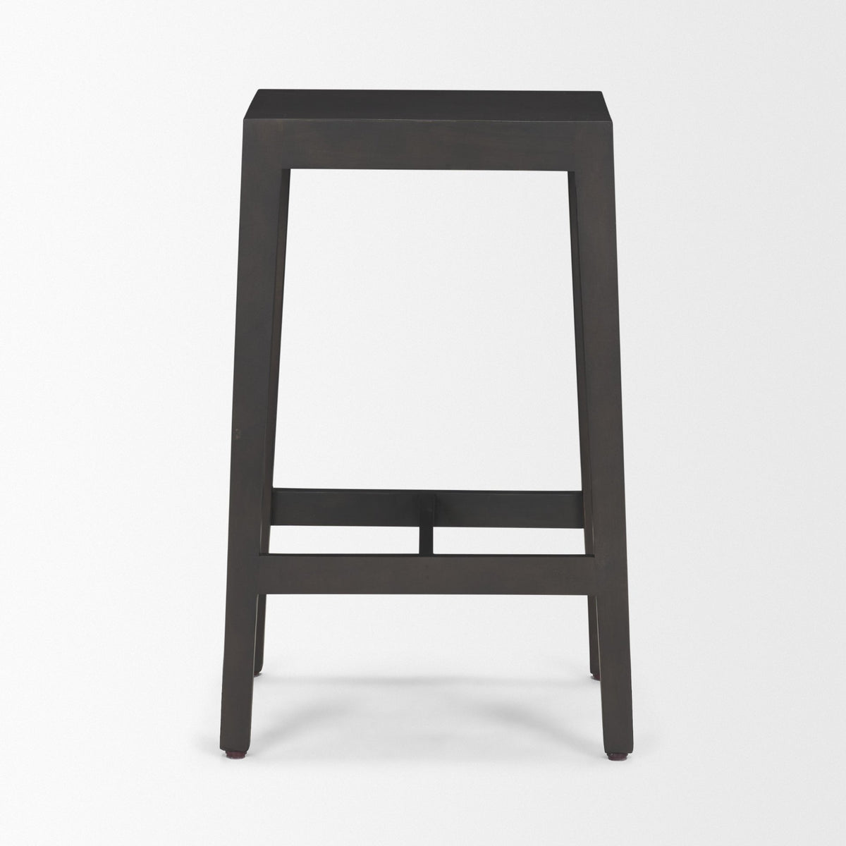 Colony Black-Brown Solid Wood Counter Stool - Ornate Home