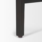 Colony Black-Brown Solid Wood Counter Stool - Ornate Home