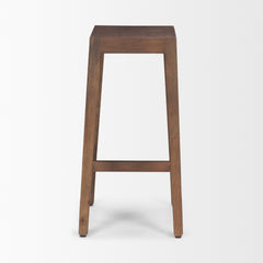 Colony Brown Medium-Dark Solid Wood Counter Stool - Ornate Home