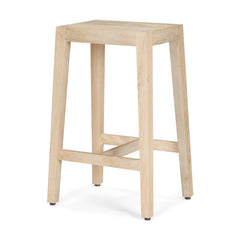 Colony Light Brown Solid Wood Counter Stool - Ornate Home
