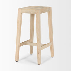 Colony Light Brown Solid Wood Counter Stool - Ornate Home