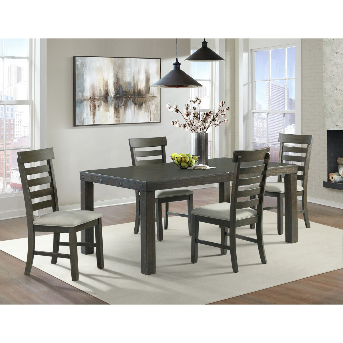 Colorado Charcoal Dining Height Side Chair (Set of 2) - Ornate Home