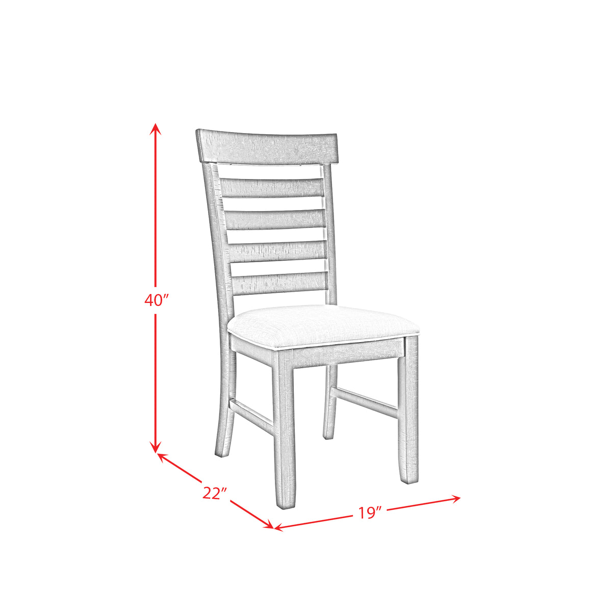 Colorado Charcoal Dining Height Side Chair (Set of 2) - Ornate Home