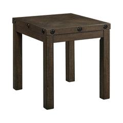 Colorado Charcoal Occasional End Table with USB/Power - Ornate Home