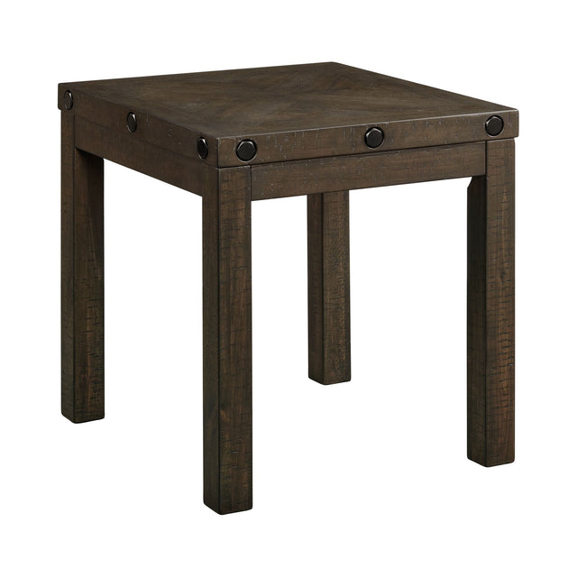 Colorado Charcoal Occasional End Table with USB/Power - Ornate Home