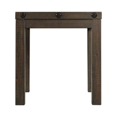 Colorado Charcoal Occasional End Table with USB/Power - Ornate Home