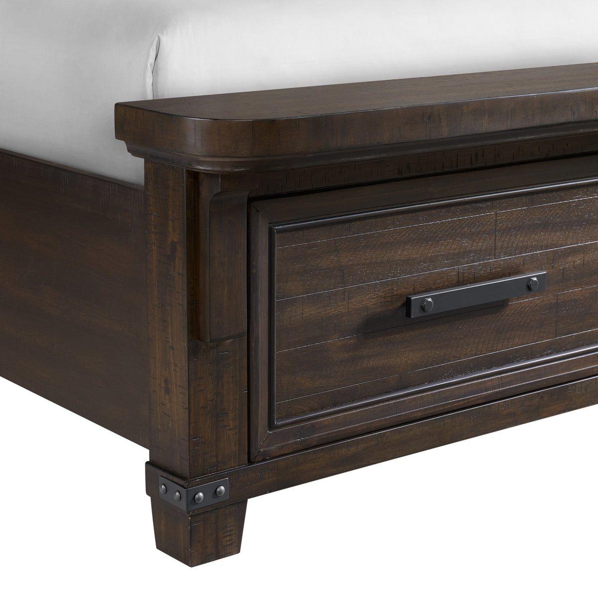 Colorado City Charcoal 3-Piece King Storage Bedroom Set with 2 Nightstands - Ornate Home