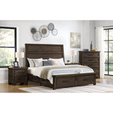 Colorado City Charcoal 4-Piece Queen Storage Bedroom Set with 2 Nightstands & Chest - Ornate Home