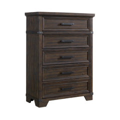 Colorado City Charcoal 5-Drawer Chest - Ornate Home