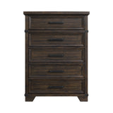 Colorado City Charcoal 5-Drawer Chest - Ornate Home
