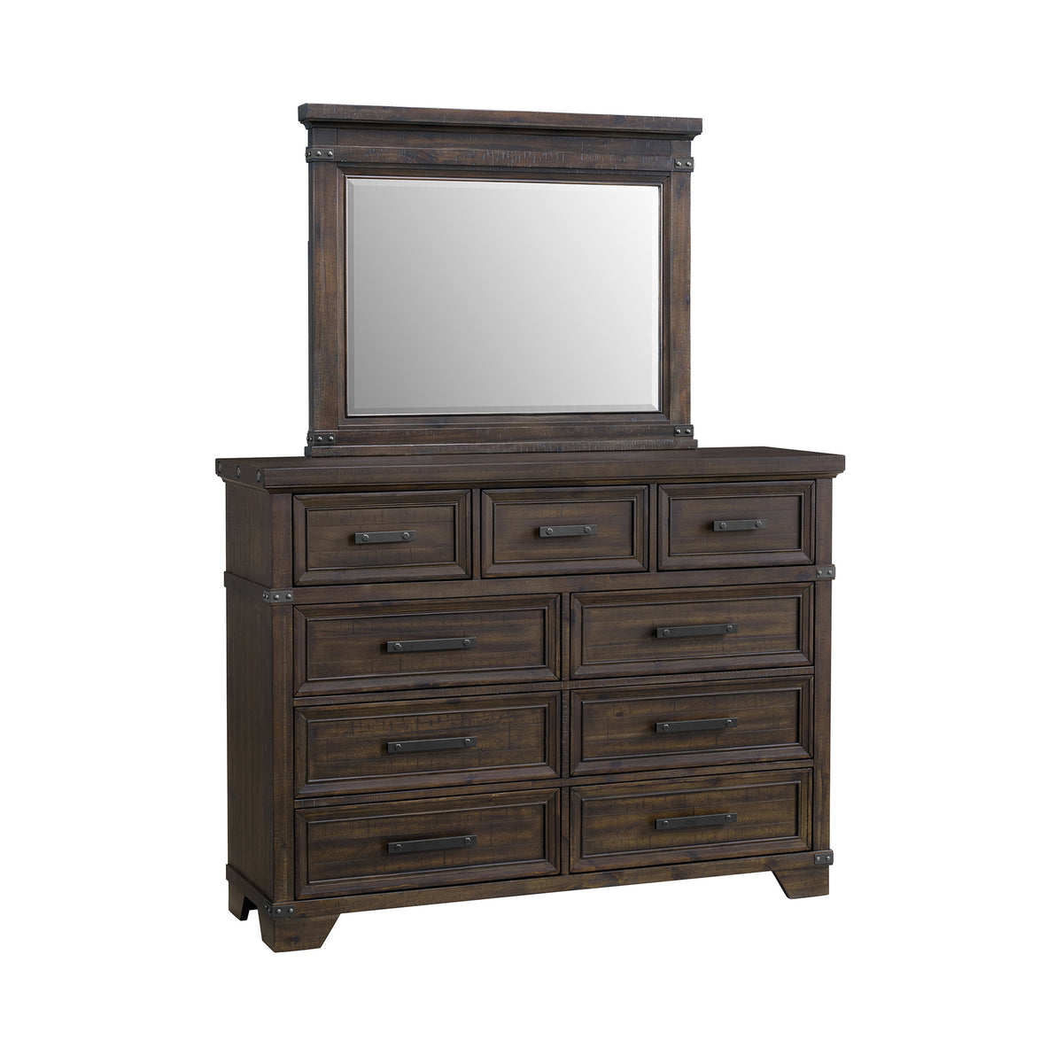 Colorado City Charcoal 5-Piece King Storage Bedroom Set - Ornate Home