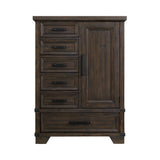 Colorado City Charcoal 6-Drawer Door Chest - Ornate Home