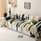 Colorful Chenille Sofa Throw Cover, Fashionable Soft Washable Couch Protector, Sectional Sofa Covers - Ornate Home