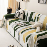 Colorful Chenille Sofa Throw Cover, Fashionable Soft Washable Couch Protector, Sectional Sofa Covers - Ornate Home