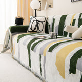 Colorful Chenille Sofa Throw Cover, Fashionable Soft Washable Couch Protector, Sectional Sofa Covers - Ornate Home