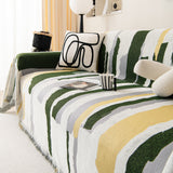 Colorful Chenille Sofa Throw Cover, Fashionable Soft Washable Couch Protector, Sectional Sofa Covers - Ornate Home