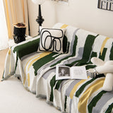 Colorful Chenille Sofa Throw Cover, Fashionable Soft Washable Couch Protector, Sectional Sofa Covers - Ornate Home