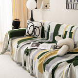 Colorful Chenille Sofa Throw Cover, Fashionable Soft Washable Couch Protector, Sectional Sofa Covers - Ornate Home