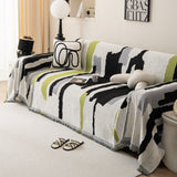 Colorful Chenille Sofa Throw Cover, Fashionable Soft Washable Couch Protector, Sectional Sofa Covers - Ornate Home
