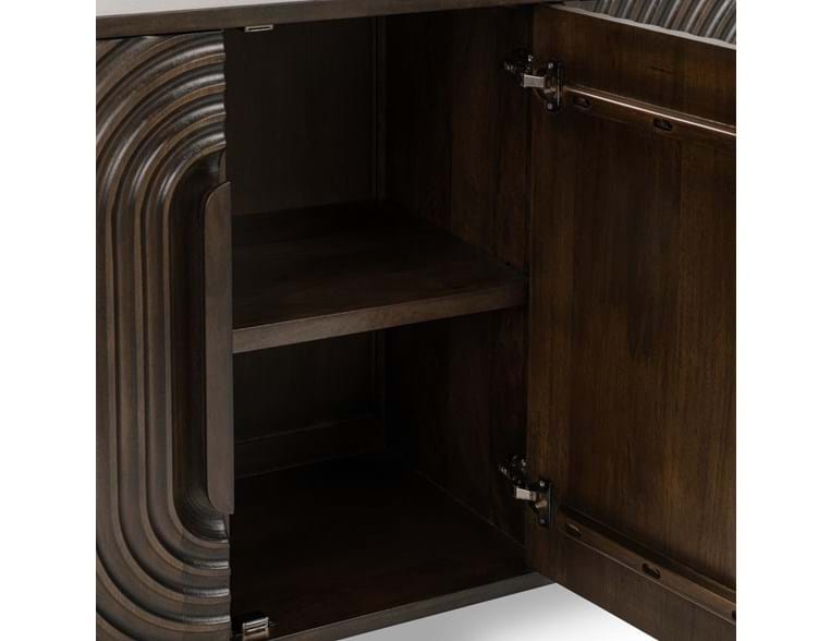 Colson Coffee Brown Cabinet - Ornate Home