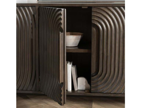 Colson Coffee Brown Cabinet - Ornate Home