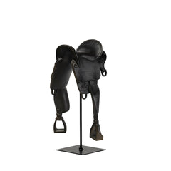 Colt Black Equestrian-Inspired English Horse Saddle - Ornate Home