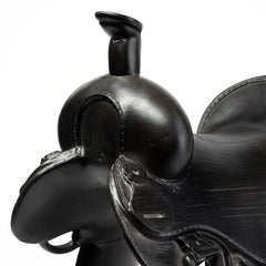 Colt Black Equestrian-Inspired Western Horse Saddle - Ornate Home