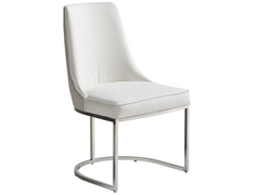 Colt White/Gray/Silver Dining Chair (Set of 2) - Ornate Home