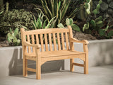 Colton 2-Person Teak Outdoor Bench - Ornate Home