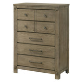 Colton Antique White Oak Chest - Ornate Home