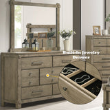 Colton Antique White Oak Dresser - Ornate Home