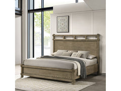 Colton Antique White Oak Eastern King Bed - Ornate Home