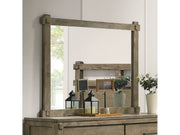 Colton Antique White Oak Mirror - Ornate Home