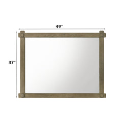 Colton Antique White Oak Mirror - Ornate Home