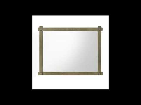 Colton Antique White Oak Mirror - Ornate Home