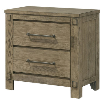 Colton Antique White Oak Nightstand - Ornate Home