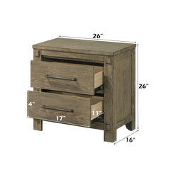 Colton Antique White Oak Nightstand - Ornate Home