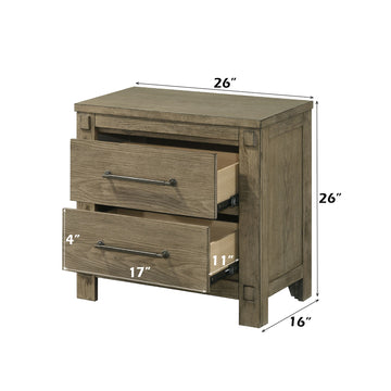 Colton Antique White Oak Nightstand - Ornate Home