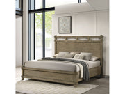 Colton Antique White Oak Queen Bed - Ornate Home