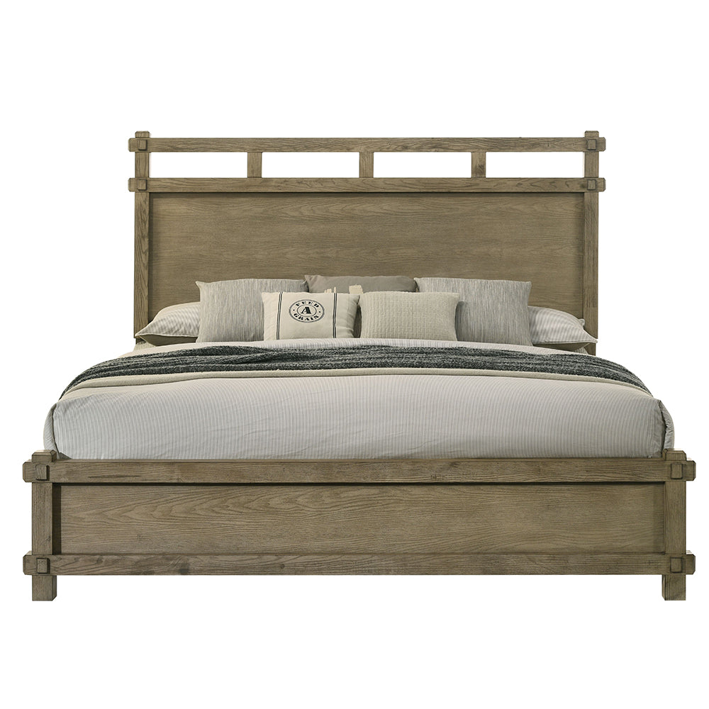 Colton Antique White Oak Queen Bed - Ornate Home